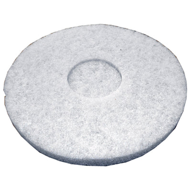 13" polish pad -white
