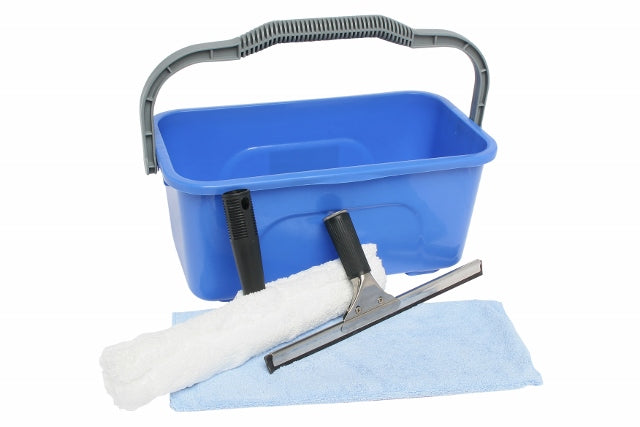 Edco economy window cleaning kit with 11L bucket