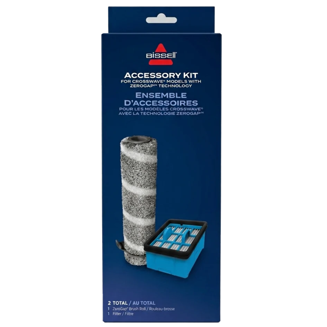 Brush And Filter Set - Bissell Crosswave Omniforce Edge 3999F (Zero Gap)