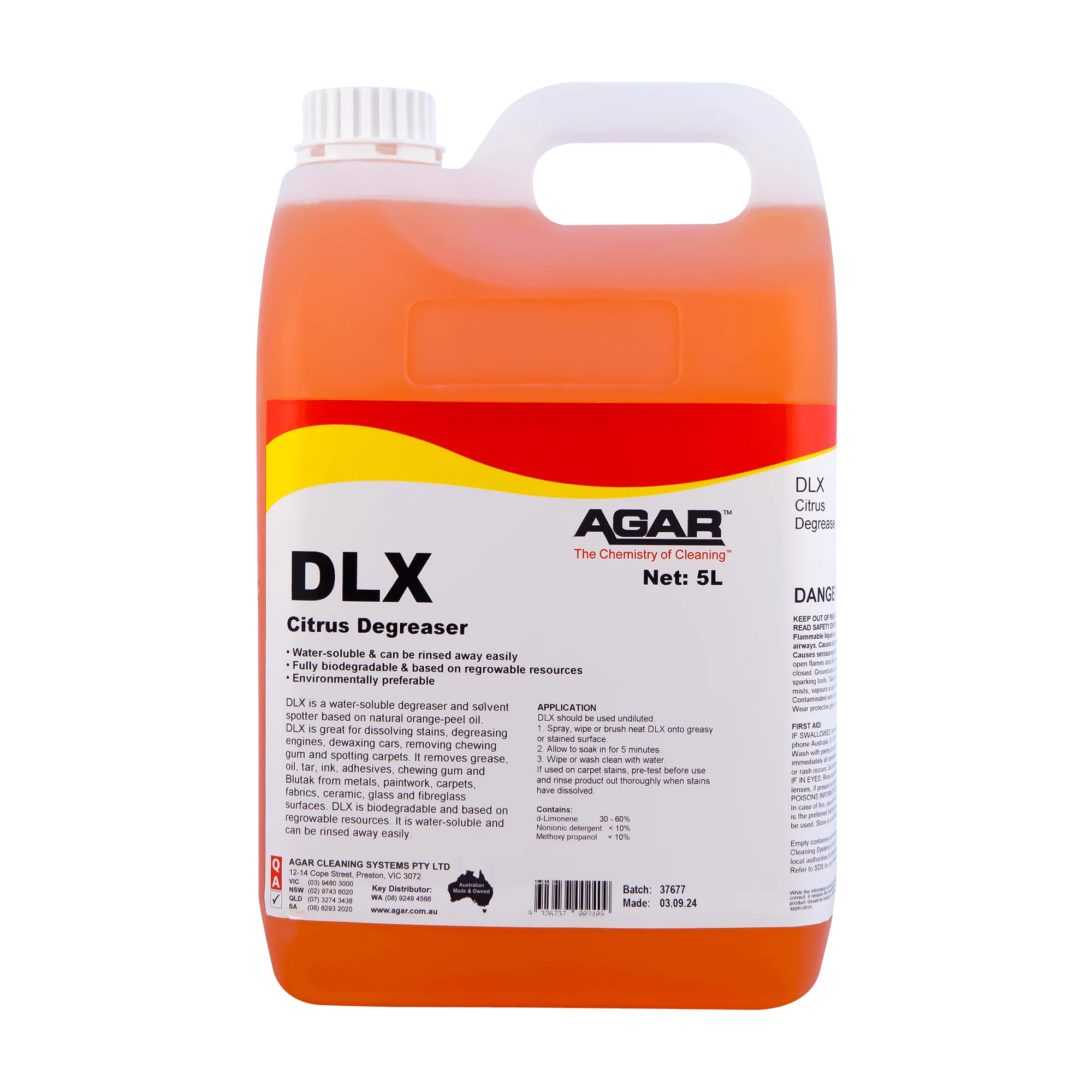 DLX CITRUS DEGREASER 5L