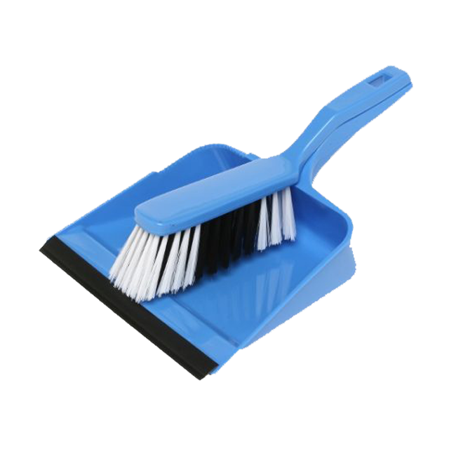 Dust Pan & Brush Set - Blue (Edco)