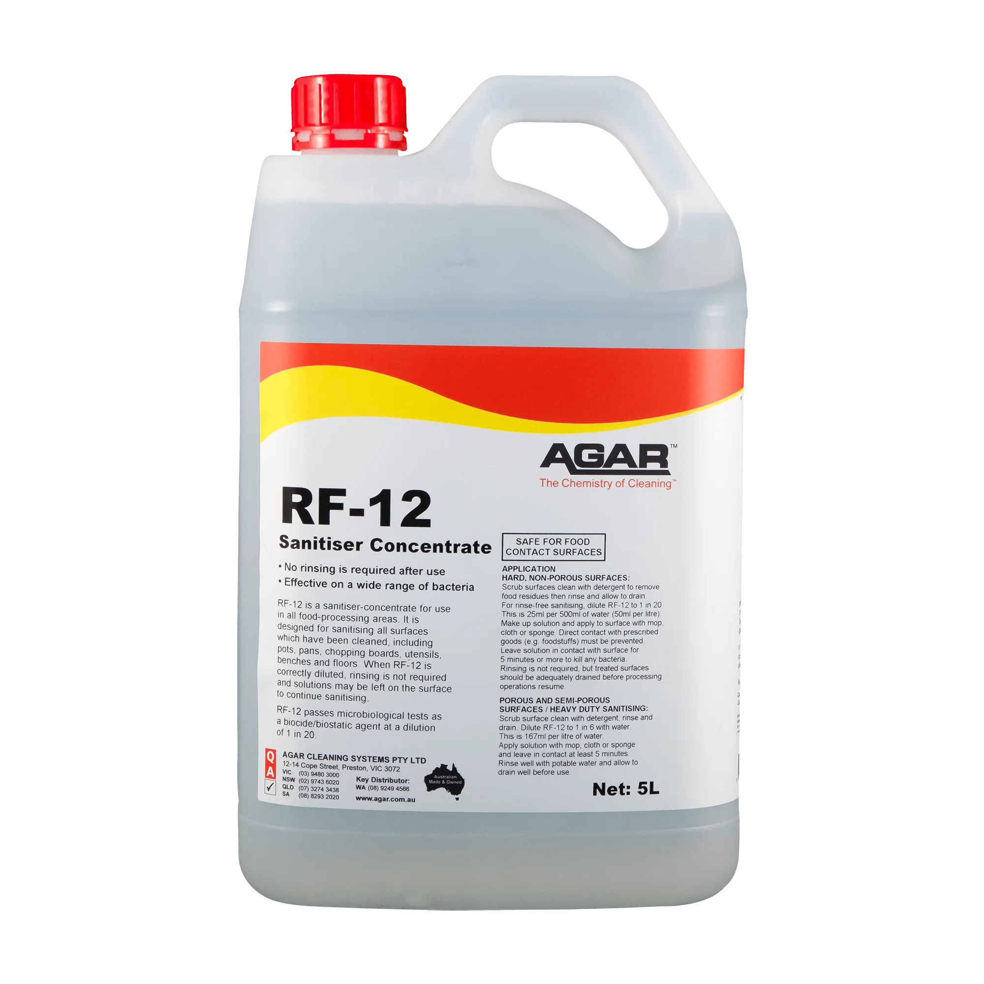 RF-12 Sanitiser Concentrate 5Ltr