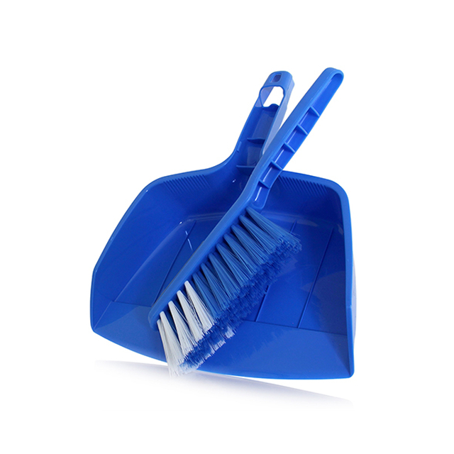 EDCO DUST PAN & BRUSH SET - BLUE